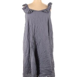 Elegant Gray Ruffle Dress